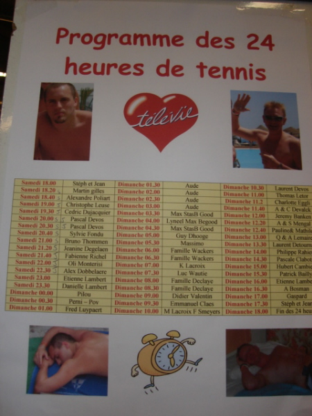 ...24h de tennis non stop...